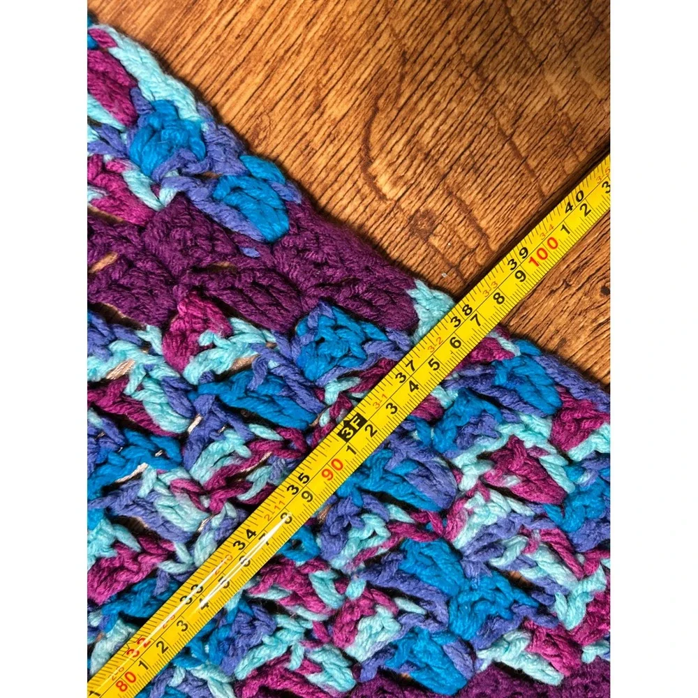 Vintage Handmade Crochet Throw Blanket 35x40